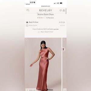 Revelry Satin Maxi Dress in Desert Rose